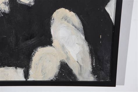 Black And White Abstract Figure Painting At 1stdibs