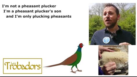 Tongue Twisters In English The Pheasant Plucker Youtube