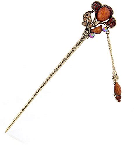 Chinese Traditional Elegant Lotus Flower Hairpins Hair Pin Stick