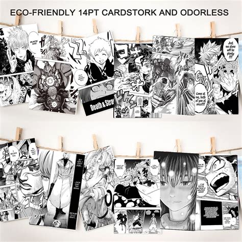 Buy Manga Wall Collage Kit Black And White 60 Pcs Anime Manga Aesthetic
