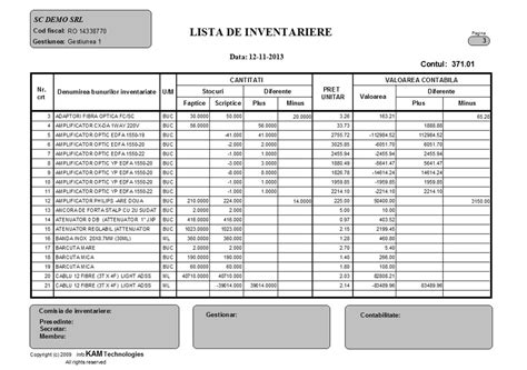 Lista Inventariere Model Completat