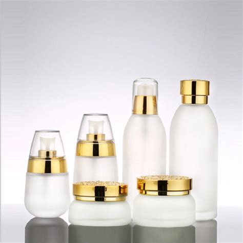 Cosmetic Container Refillable Bottle Frosted Glass Essence Lotion