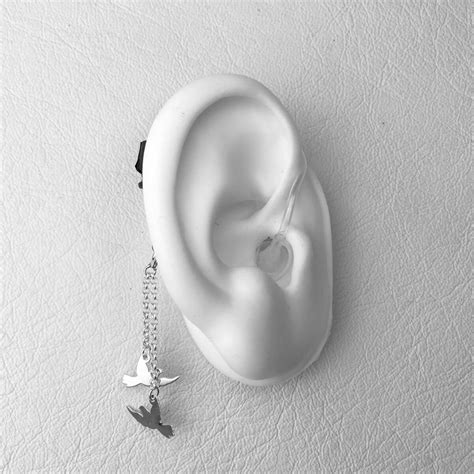 Birds Hearing Aid Jewelry Deafmetal® Hearing Jewelry