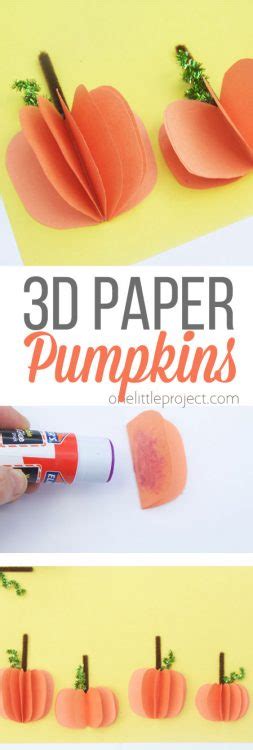 Paper Pumpkin Craft How To Make 3d Paper Pumpkins