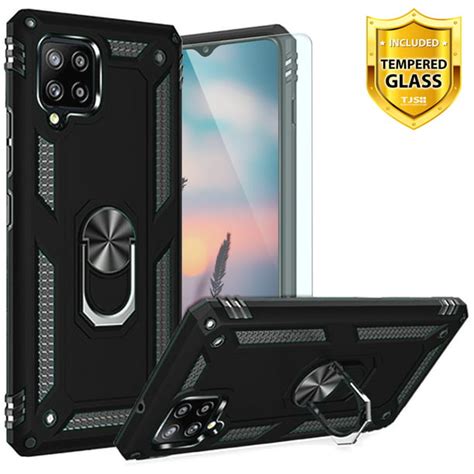 Tjs Tjs Phone Case Compatible With Samsung Galaxy A12 With Tempered