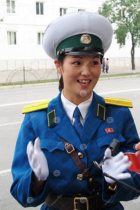 Female Traffic Police In North Korea Editorial Stock Photo Image Of