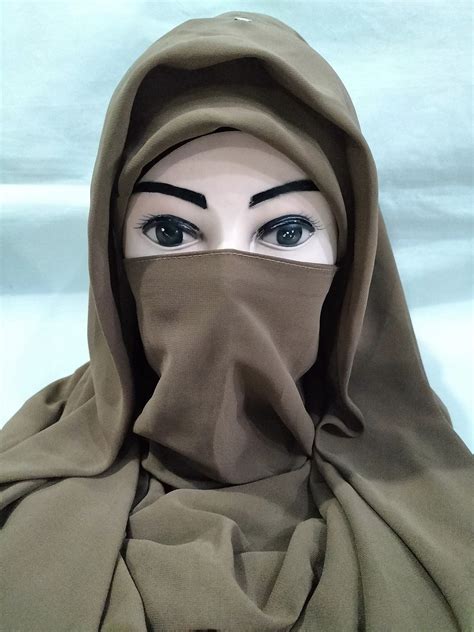Niqab Ready To Wear Brown SuZain Hijabs
