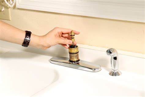 The repair requires a cartridge socket tool that comes with the replacement cartridge. How to Fix a Leaking Moen Kitchen Faucet | Hunker