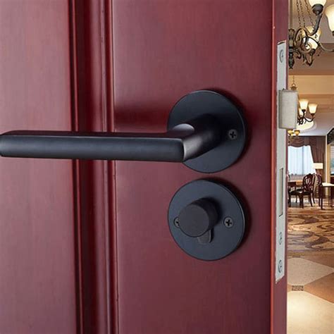 buy black aluminum handle lock with keys fission locks door knobs for interior