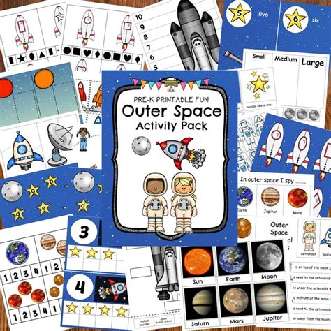 Outer Space Preschool Activities Pre K Printable Fun