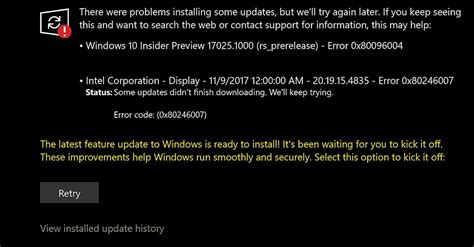 修复 Windows 更新错误代码 0x80246007 Errortools