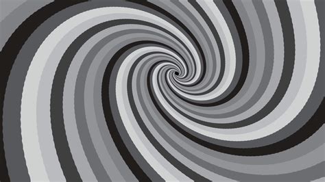 Moving Through Rotating Spiral Hypnosis Concept In Minimal Style