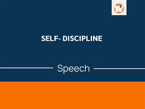 A Speech On Self Discipline