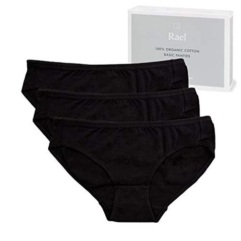 Hesta Rael Women S Organic Cotton Basic Panties Underwear Pack Large Blacks Pricepulse