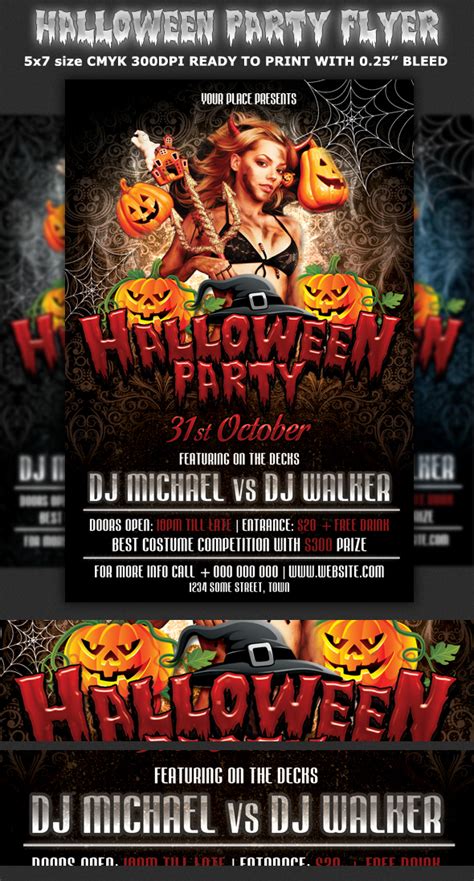 Halloween Party Flyer Template Behance
