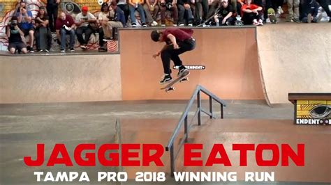 He came behind japan's yuto horigome, who took gold, and kelvin hoefler of brazil, who won silver. Jagger Eaton: 1st Place Run | Tampa Pro 2018 | Independent ...