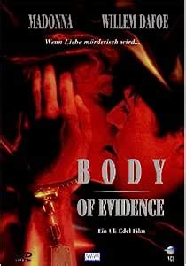 Body Of Evidence DVD Import Amazon Co Uk Madonna Dafoe Willem Mantegna Joe Prochnow