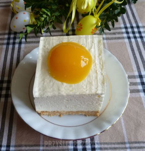 Ciasto Jajko Sadzone Bez Pieczenia - Ciasto bez pieczenia "Jajko sadzone" - Ciasto bez pieczenia "Jajko sadzone"