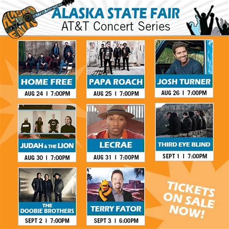 Introducing The 2017 Atandt Concert Series At The Alaska State Fair Concert Series Concert