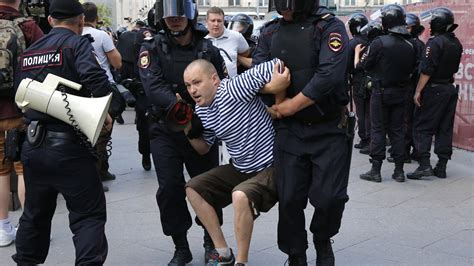Russian Police Arrest More Than 1 000 In Moscow Protest MPR News