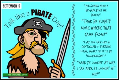 Banners Talk Like A Pirate Day September 19 Talklikeapirateday In