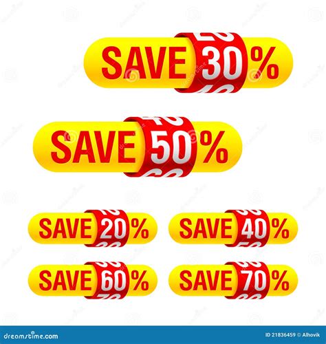 Discount Labels Stock Vector Illustration Of Clearance 21836459