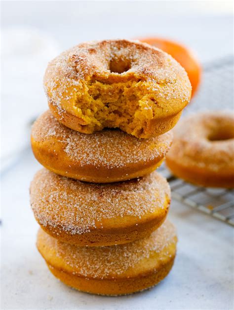 Baked Pumpkin Donuts Quick And Easy Cookin With Mima