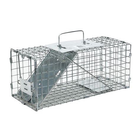 Havahart Small 1 Door Live Animal Cage Trap 1077 The Home Depot