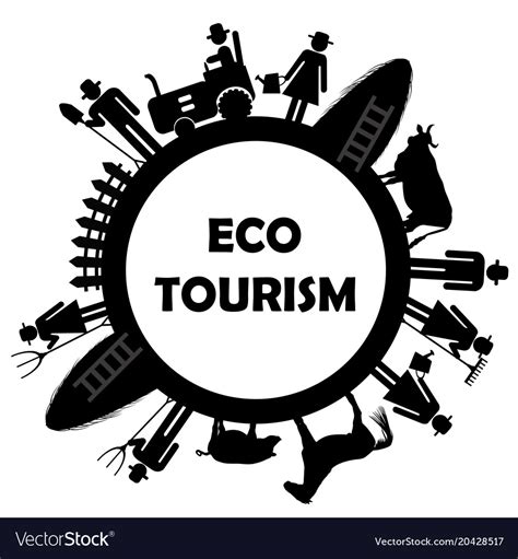 Eco Tourism Icon Royalty Free Vector Image Vectorstock