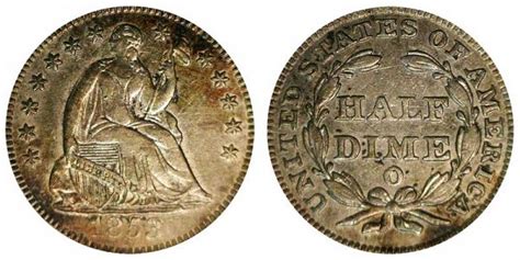 1853 O Seated Liberty Half Dime No Arrows Coin Value Prices Photos And Info