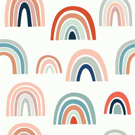 It Will Be Hard To Resist Our Adorable Retro Rainbows Wallpaper Preppy