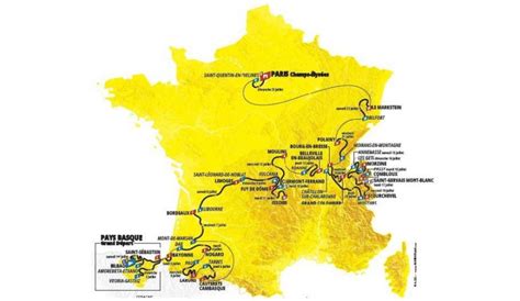 Parcours et carte du Tour de France 2023 L Équipe