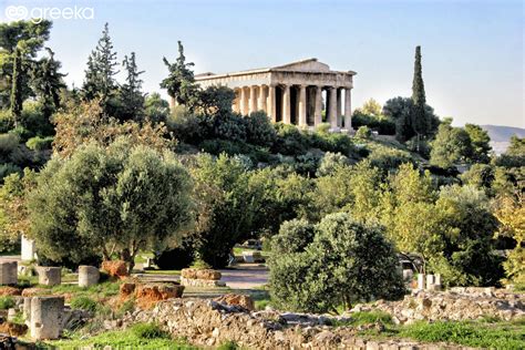 Ancient Agora In Athens Greece Greeka