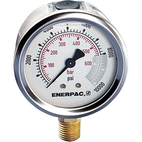 Enerpac Gf5p Pressure Gauge 0 To 10000 Psi 4 Inch 12in 14a077
