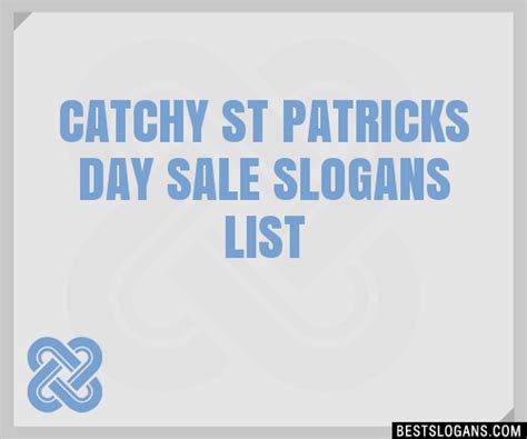 Catchy St Patricks Day Sale Slogans Generator Phrases