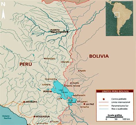Perú tiene frontera con ecuador, colombia, brasil, bolivia y chile. La frontera de Peru con Bolivia cuenta con un 1.047 km ...