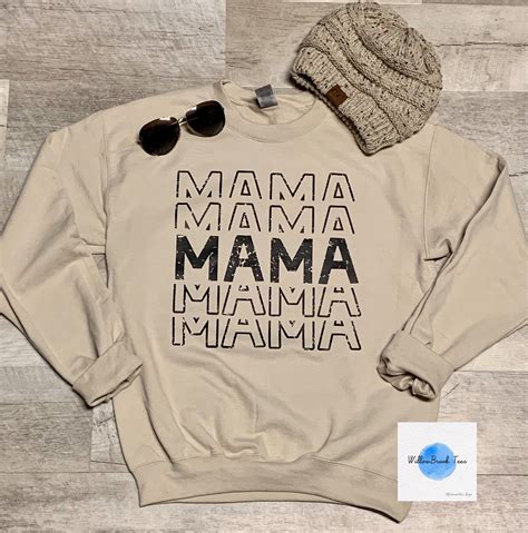 Mama Sweatshirt Momma Sweatshirt Hoodie Mom Sweatshirt Etsy