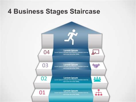 Powerpoint Template For 5 Stages Business Development Slidemodel