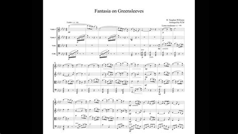 See similar sheet music and digital downloads based on 2 reviews 4 Vaughan-Williams Fantasia on Greensleeves, for string ...