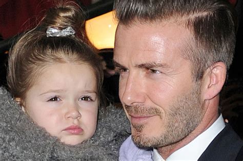 David beckham finally cut daughter harper's hair, and it looks like it wasn't easy. David Beckham Was Fat-Shamed by His Daughter -- The Cut