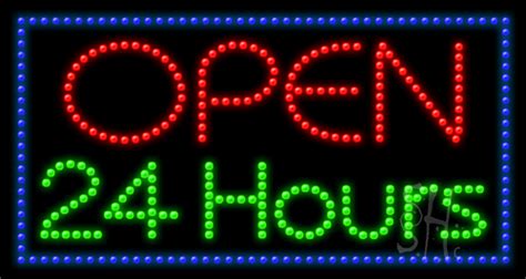 red open  hrs animated led sign business led signs