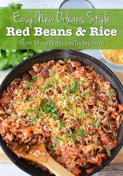 1 pack of sausage, 2 cans of our new orleans style red beans, and 3 cups of rice. Easy New Orleans Style Red Beans and Rice Recipe ...