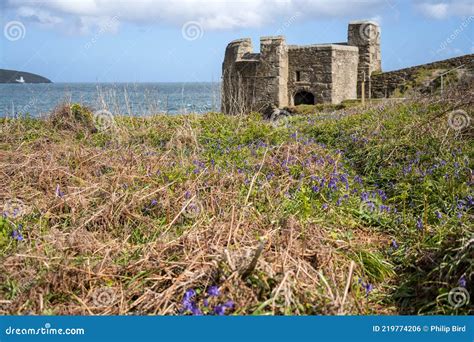 View Of Pendennis Castle Fortifications Falmouth Cornwall On May 10