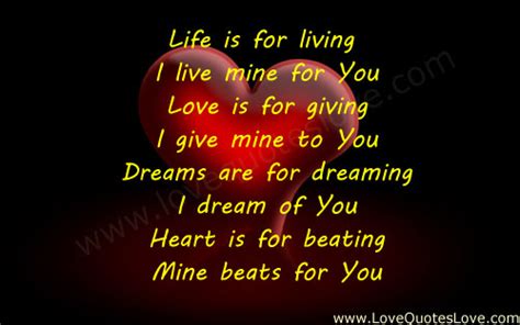 My Heart Beats For You Love Quotes Love