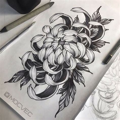 Pin By Ln Ngmv On Tatto Piercing Tattoos Chrysanthemum Tattoo Body