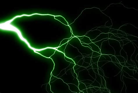 Aesthetic Green Lightning