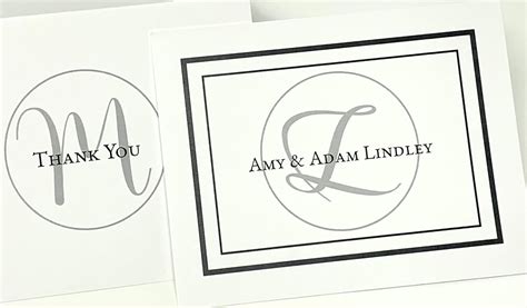 Personalized Thank You Note Cards And Envelopes Heavy