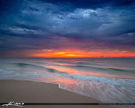 South Florida Sunrise At Beach Hdr Photography By Captain Kimo