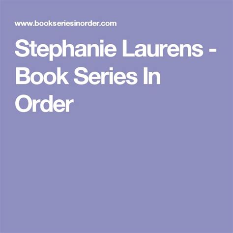 Stephanie Laurens Book Series In Order Barbara Delinsky Linwood