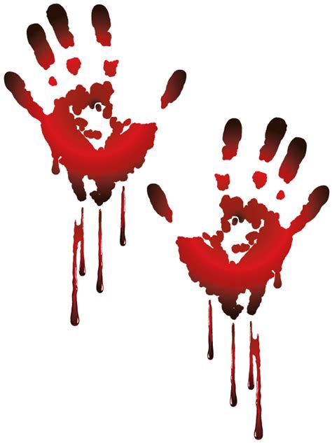 Bloody Traces Halloween Wall Sticker Tenstickers